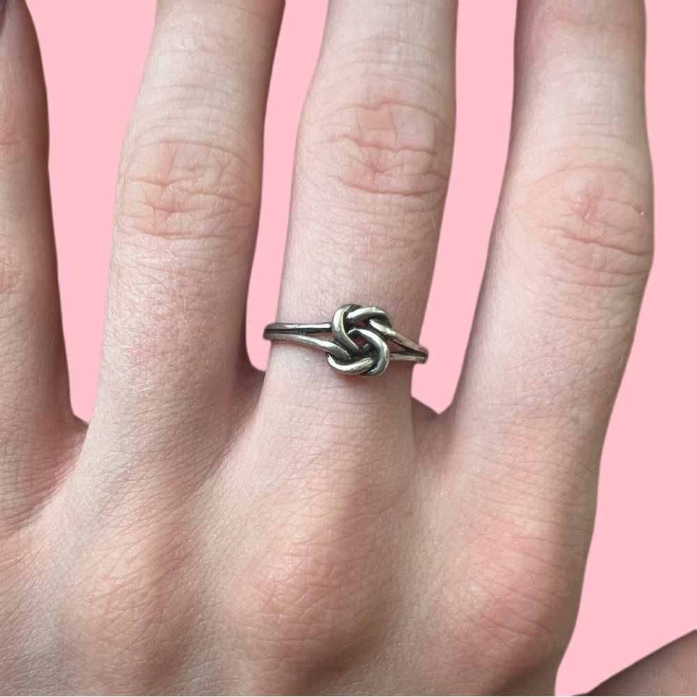UNBRANDED sterling silver knot ring bohemian minimalist simple